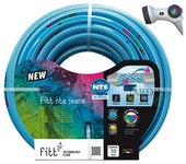 Suinga Manguera de Riego Jardín NTS Jeans 15 Mm 15 Metros con Lanza Antitorsión y 6 Capas
