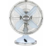 Ventilador En Metal, 3 Velocidades, 4 Aspas, Diseño Retro.
