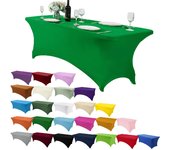 4FT/6FT/8FT Spandex Table Cover Table Universal Fitted Stretch Tablecloth for Party, Banquet, Wedding and Events