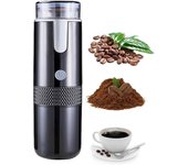 Cafetera ElectróNica MáQuina de Espresso Recargable Cafetera PortáTil para AutomóVil Hacer Café Molido y Espresso Viajes Camping