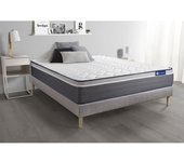 Pack colchón Actilatex plus 120x190cm + Somier, Látex y espuma viscoelástica, 7 zonas de confort