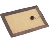 GREATOOL Alfombra rascador para Gatos, Divertido Juguete para ratón 40x50cm, rascador para Gatos de sisal Natural, Protector Duradero para Muebles contra rasguños para Gatos