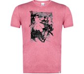MERCHANDMANIA CAMISETA ROJA MEZCLA CON IMAGEN EN TONALIDADES NEGRAS Unnamed Memory isekai magia heroe serie anime moda verano tshirt