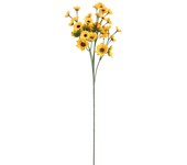 Poenia Arte Floral - Vara de Girasol Artificial Realista 72cm 3pcs - Decoración Floral