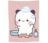 3D Print Baby Blanket Bubu Dudu Panda Bear Pattern Cute Fashion Graphics Throw Blankets Daily for Beds Soft Cozy Birthday Gift