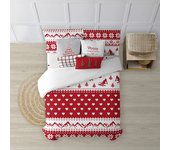 BL BELUM - Funda nórdica navidad 50% algodón - 50% poliéster- Funda nórdica con botones Laponia 10 - Funda Nórdica Extrasuave - Funda Nórdica 100% Made in Spain