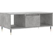 vidaXL Mesa de centro madera contrachapada 90x50x36,5 cm Blanco, Negro, Blanco brillante Mesita de Salón o Comedor o Auxiliar Mesa de Café Meuble Salón