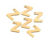 30pcs Stainless Steel Gold Color A-Z 26 Letter Pendant Alphabet Charms Pendant for DIY Jewelry Making Earrings Bracelet Necklace