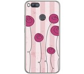 Tumundosmartphone Funda Gel Tpu para Xiaomi Mi 5X / Mi A1 Diseño Flores Vintage Dibujos