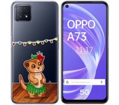 Tumundosmartphone Funda Gel Transparente para Oppo A73 5G diseño Suricata Dibujos