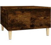vidaXL Mesa de centro madera contrachapada 55x55x36,5 cm Blanco, Negro, Blanco brillante Mesita de Salón o Comedor o Auxiliar Mesa de Café Meuble Salón
