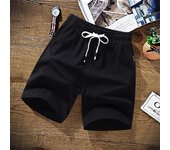 Summer Shorts Men Solid Casual Shorts Men 100% Cotton Cargo Shorts Brand Beach Shorts Cotton Linen Boardshort Asia Size M-9XL