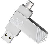2in1 U Disk 128GB 64GB 32GB USB2.0 Type-C Interface Smartphone Computer Mutual Transmission Portable USB Memory pen drive Metal