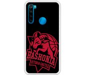 Funda original compatible con Xiaomi Redmi Note 8 - Baskonia escudo rojo fondo negro