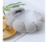 Fashion Microfiber Washing Wristbands Scrunchies Puffy Headband Spa Bubble Headband for Washing Face Makeup Shower Skincare