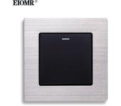 Eiomr Wall Switch Light 1 Gang 1 2 Way Control Socket Push Button EU Standard AC 110V-250V Toggle Switch on/Off Lamp Wall Switch