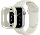 Candy Soft Silicone Bend+Case for Apple Watch Cover 9 8 7 6 Se 5 45mm 42mm 38 Protection Iwatch Serie 44mm 40mm 41mm Strap+case