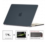 Laptop Case For MacBook Pro 14 M4 2024 Case Model A3112 Case & Dust plug & Screen film & Keyboard Cover Pro 16 M3 M2 Air 13 15.3