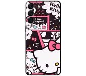Phone Case for Samsung Note 20 S23 S22 S21 Ultra S20 FE S10 S10E 10 Plus Silicone Cases Cartoon Pink Cat Hello Kitty