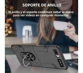 Anti-Drop Finger Ring Folding Coque Case for Samsung Galaxy Z Flip 5 4 3 2 1 Flip5 flip2 Flip1 Flip4 Flip3 5G Hard Cover Fundas