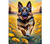 Full Round Diamond embroidery Cross stitch mosaic 5D DIY Diamond Painting Sunflower flower cute dog husky bulldog puppy