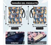 Flower Book Covers Daisy Book Protector Black Vintage Book Sleeve for Paperbacks Washable Fabric Cloth Book Cover with Zipper