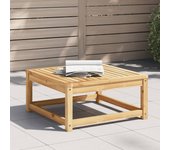 Mesa de Jardín Madera maciza de Acacia 63x63x30 cm