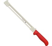 Martínez Y Gascón -Cuchillo Jamonero Flexible con Protector 28,5cm Mango pp Fibra Rojo - Serie Atenas