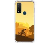 Funda Silicona Antigolpes para TCL 20 R 5G diseño Ciclista Dibujos