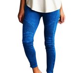 Women's Stretch Pants Casual Striped Decoration Slim Leg Dressy Trousers Trendy Skinny Straight Leg Pants with Pockets