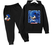 New Cars Sweatshirt Boy Sweatshirt Girls Lightning McQueen Sweatshirt Hoodies Pants 2Pcs Kids Tracksuits Children Clothing