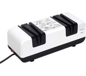 Afilador de Cuchillos electrico Afila todo Tipo de Cuchillas de Cocina, Tijeras, Accesorios de Cocina, Utensilios Profesionales afilador cuchillos Antideslizantes Facil y rapido Blanco