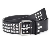 Rivet Hollow Bullet Decoration Belt Fashion Ladies Leather Studded Gift Man's Goth Rock Wild Adjustable Women Punk Black Belt
