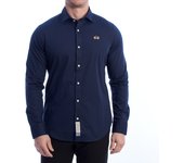 La Martina-Camisa Manga Larga Slim Fit YMC002-PP483 para Hombre