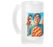 MERCHANDMANIA JARRA CERVEZA CRISTAL akira toriyama dragon bolas bola goku arale dai esmerilada esmerilado 500ml