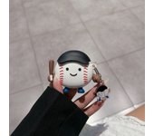 Cute Baseball Boy Pattern Headphone Cover For AirPods Pro2 Pro 3 2 1 Generation Case For AirPods 4 Pro 2 2nd Funda With Keychain