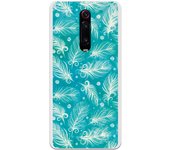 Funda compatible con Xiaomi Mi 9T (Redmi K20) - Patron plumas blancas con fondo