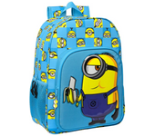 Mochila De 33 Cm Adaptable a Carro Minions "Minionstatic" 33X42X14Cm (Safta 612228180)