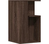 vidaXL Mesa auxiliar madera de ingeniería 35x35x60 cm Blanco, Negro, Roble Sonoma Mesita de Salón o Comedor o Auxiliar Mesa de Café Meuble Salón