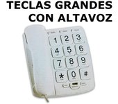 Teléfono Para Línea Fija Tipo Básico Con Teclas Grandes Y Altavoz,manos libres,cm,fespu