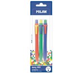 MILAN Blíster 3 Bolígrafos SWAY Mix, Tinta azul
