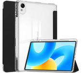For Huawei Matepad SE 11 11.5 S 2024 Huawei 12X 2024 Back Case PU Leather Clear Stand Cover Fashion Shockproof with Pen Holder