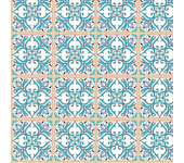 Papel Pintado Victoriano Tono azul y crema