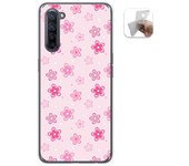 Tumundosmartphone Funda Gel Tpu para Oppo Find X2 Lite diseño Flores Dibujos