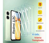 4Pcs Tempered Glass For Xiaomi Redmi Note 13C 13 12 12T 11 10 Pro Plus 12S 11S 10S Cover Screen Protector Protective Glass