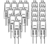 20 Pcs G4 Halogen Bulbs,20w 12v Halogen Light Bulbs 2 Pin Clear Lamp Bulb,for Cooker Lighting,signa
