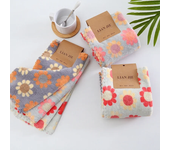 4Pcs Kitchen Cleaning Cloths Soft Absorbent Dishcloth Coral Fleece Sunflower Wiping Towel Rags Household Cleaning Cloth 30X30CM