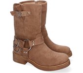 PuntoSalao Botas estilo motero para mujer color kaki JW209