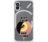 Funda Silicona Antigolpes para Nothing Phone 1 diseño Mujer Escalada Dibujos