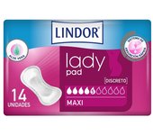 Lindor LINDOR Lady Pad Maxi 5 Gotas para Incontinencia Femenina con Protección Segura y Cuidado de la Piel
